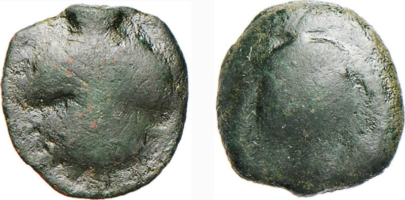 SICILIA - SELINUS (440-425 a.C.) ONCIA Fusa gr.2,7 - D/Vaso biansato R/Foglia co...