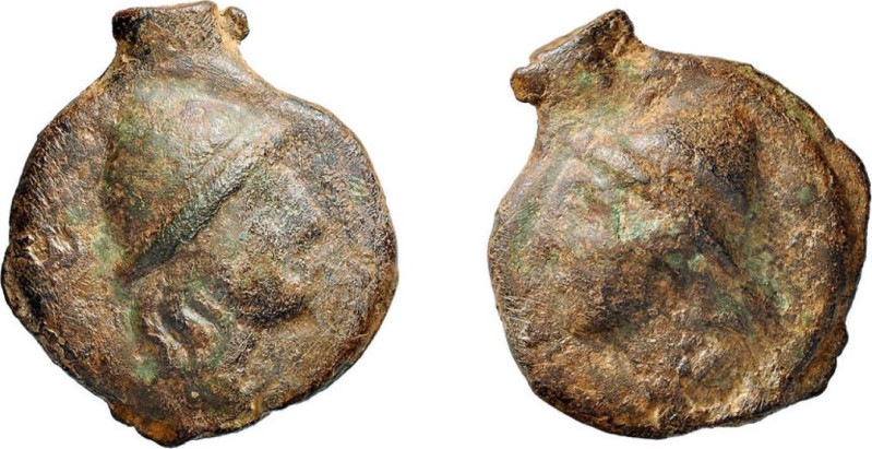 LATIUM - ROMA - SERIE FUSA APOLLO/APOLLO (280-245 a.C.) SESTANTE gr. 52,6 - D/Te...