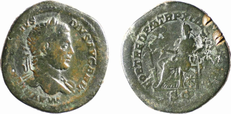 CARACALLA (198-217) SESTERZIO gr.27,9 - D/Busto laureato a d. M AVREL ANTONINVS ...