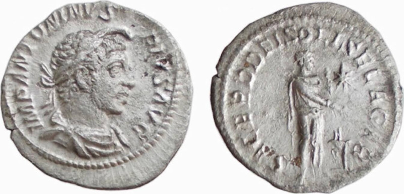 ELIOGABALO (218-225) DENARIO - D/Busto laureato e drappeggiato a d. IMP ANTONINV...