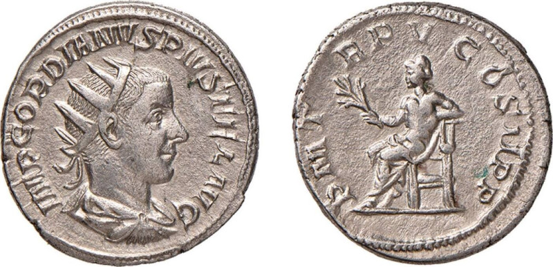 GORDIANO III (238-244) ANTONINIANO -D/Busto radiato e drappeggiato a d. R/Apollo...