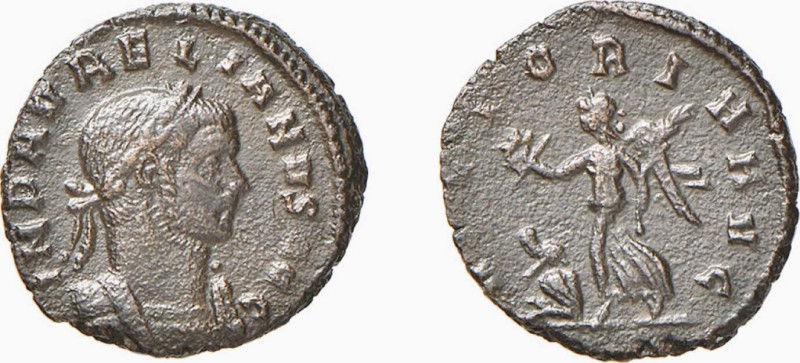 AURELIANO (270-275) DENARIO gr.2,4 - D/Busto corazzato e laureato a d. IMP C AVR...