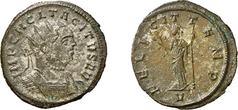 TACITO (275-276) ANTONINIANO - Zecca Ticinum - D/Busto radiato e paludato a d. I...