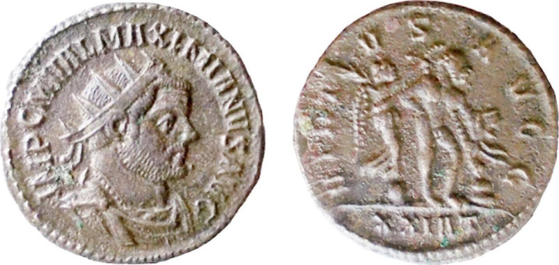 MASSIMIANO ERCOLE (286-305) ANTONINIANO - Zecca Ticinum - D/Busto radiato, drapp...