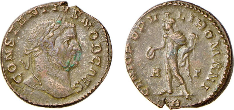 COSTANZO I CLORO (293-305) FOLLIS - Zecca Treviri - D/Testa laureata a d. CONSTA...