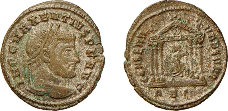 MASSENZIO (306-312) FOLLIS - Zecca Roma - D/Busto laureato a d. IMP C MAXENTIVS ...