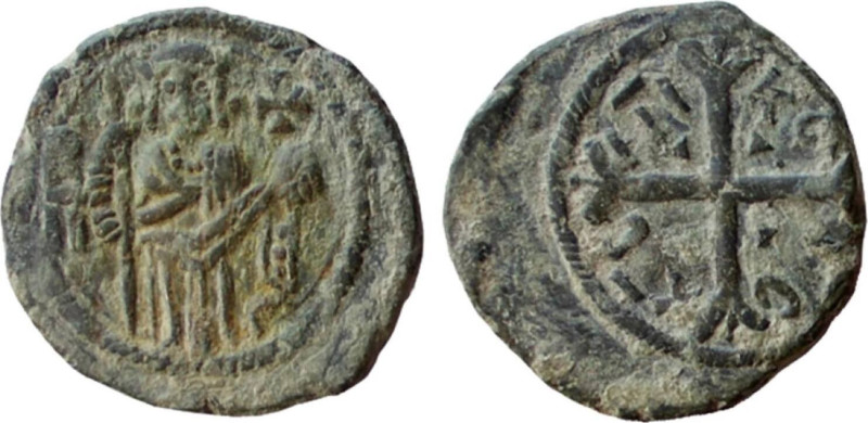 MESSINA - RUGGERO II (1127-1130) FOLLARO gr. 4,5 -D/Ruggero stante di fronte R/C...