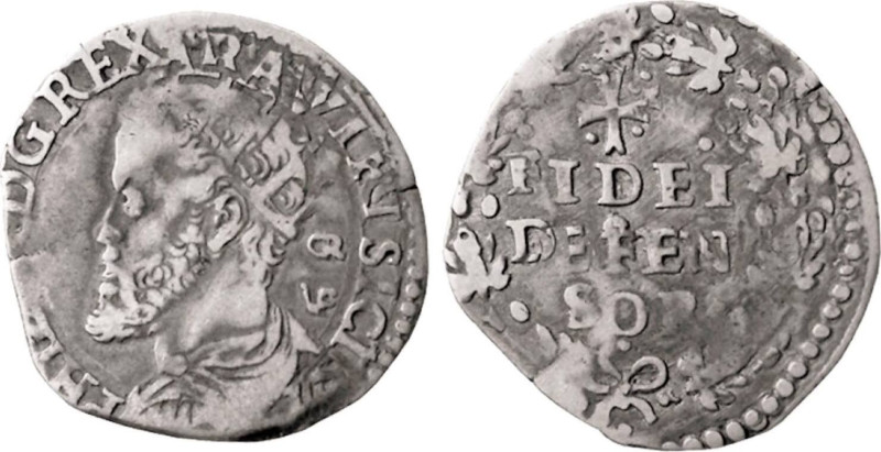 NAPOLI - FILIPPO II (II°per. 1556-1598) TARI' - D/Busto coronato a s. con dietro...