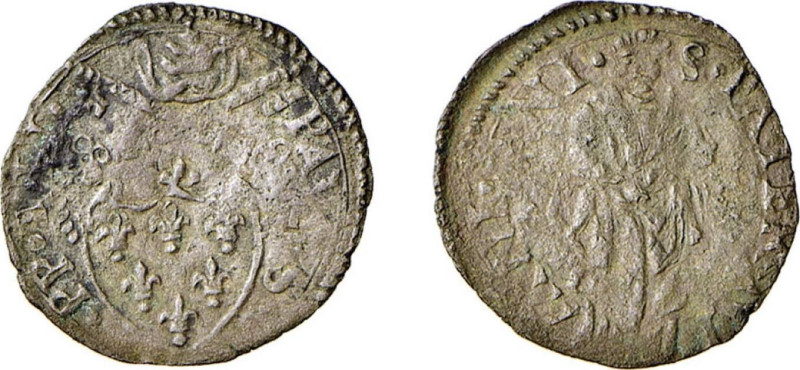 ROMA - PAOLO III (1534-1549) QUATTRINO - D/Stemma sormontato da chiavi e tiara R...