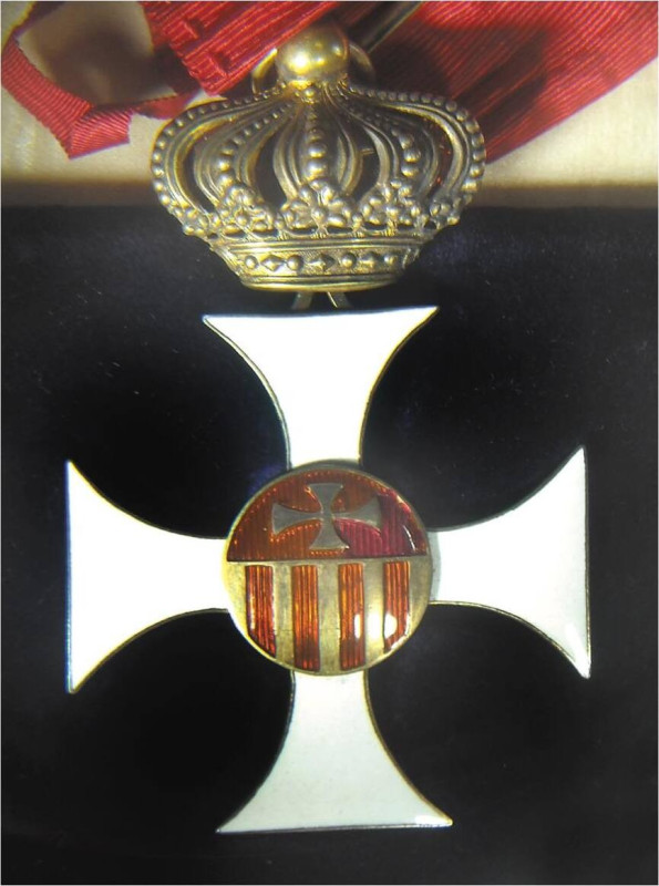 SPAGNA- ORDINE NOSTRA SIGNORA DELLA MERCEDE - CROCE con nastro mm.87,4x53,8 - As...