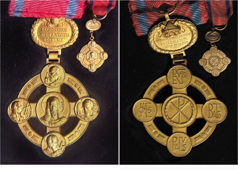 VATICANO - STATO DELLA CHIESA - DECORAZIONE CON MINIATURA Ae Dorato - SACRO SANC...