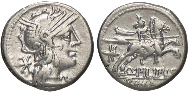 ROMANE REPUBBLICANE - MARCIA - Q. Marcius Philippus (129 a.C.) - Denario B. 11; ...