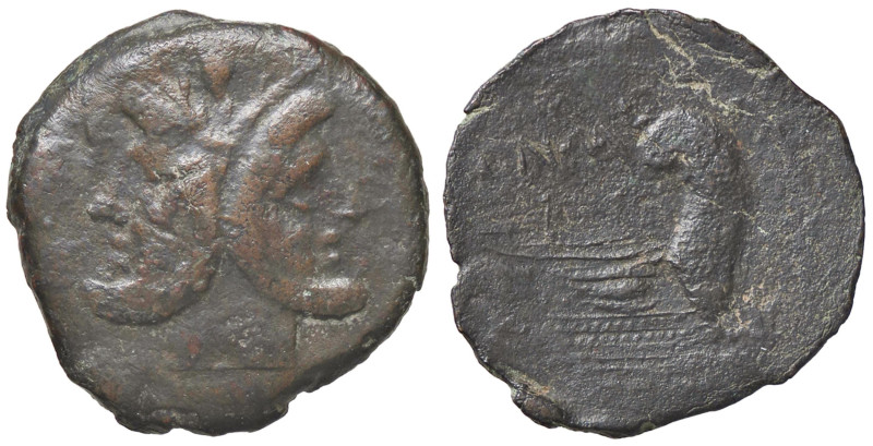 ROMANE REPUBBLICANE - POMPEIA - Cn Mag imp (46-45 a.C.) - Asse B. 15; Cr. 471/1 ...