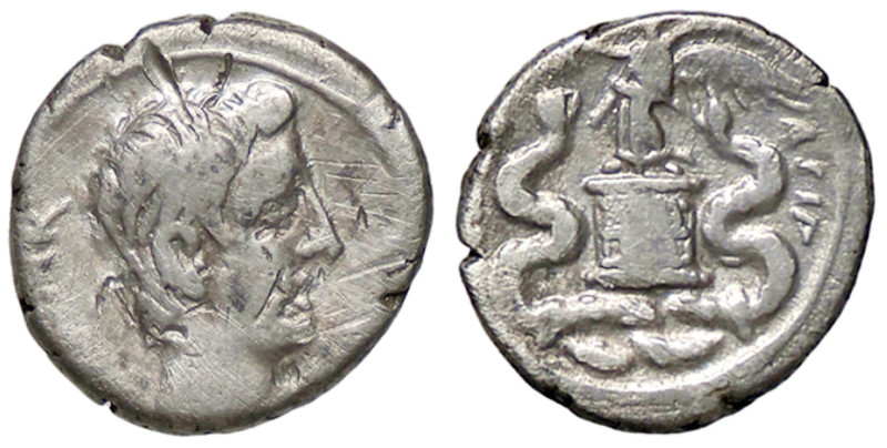 ROMANE IMPERIALI - Augusto (27 a.C.-14 d.C.) - Quinario C. 14; RIC 18 (AG g. 1,4...