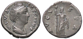 ROMANE IMPERIALI - Faustina I (moglie di A. Pio) - Denario (AG g. 3,37)

Status: bel BB