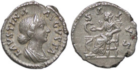 ROMANE IMPERIALI - Faustina II (moglie di M. Aurelio) - Denario C. 195; RIC M 714 (AG g. 3,48)

Status: SPL