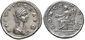 ROMANE IMPERIALI - Plautilla (moglie di Caracalla) - Denario C. 8; RIC 372 (AG g. 3,54)

Status: SPL