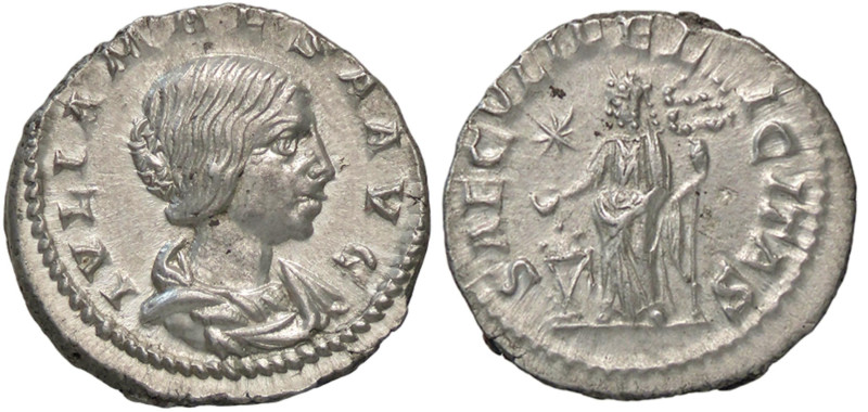 ROMANE IMPERIALI - Giulia Maesa (ava di Elagabalo) - Denario C. 45; RIC 272 (AG ...