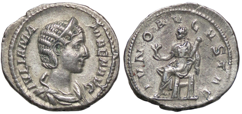 ROMANE IMPERIALI - Giulia Mamea (madre di A. Severo) - Denario C. 32; RIC 341 (A...