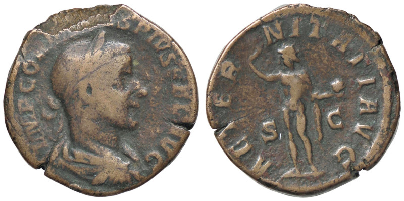 ROMANE IMPERIALI - Gordiano III (238-244) - Sesterzio C. 43; RIC 297 (AE g. 21,0...