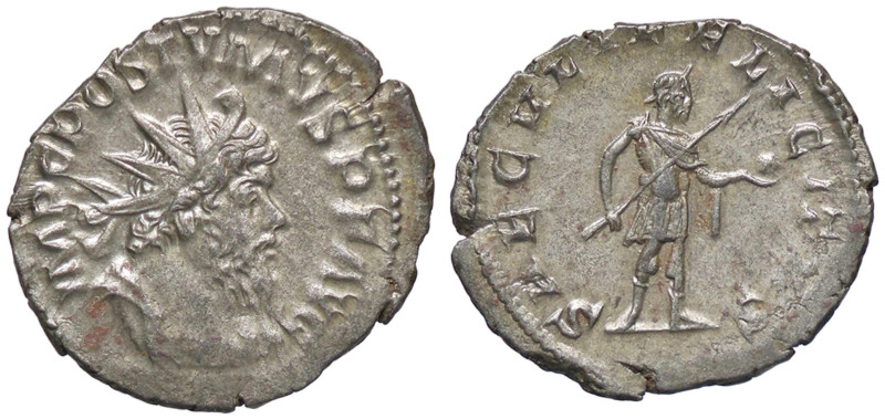 ROMANE IMPERIALI - Postumo (259-278) - Antoniniano RIC 325 (AG g. 2,91)

Statu...