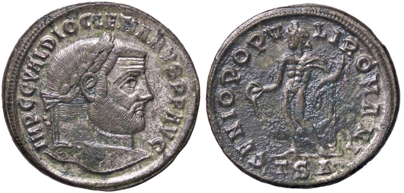 ROMANE IMPERIALI - Diocleziano (284-305) - Follis (Tessalonica) (MI g. 9,93)

...