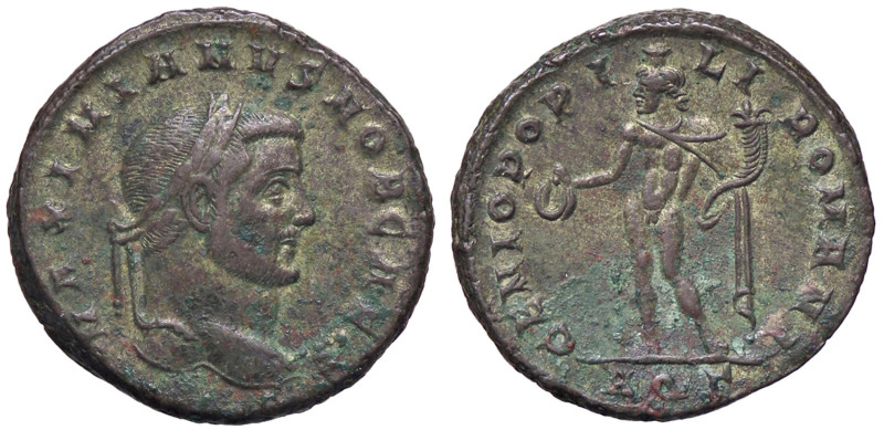 ROMANE IMPERIALI - Galerio Massimiano (305-311) - Follis (Aquileia) (MI g. 9,85)...