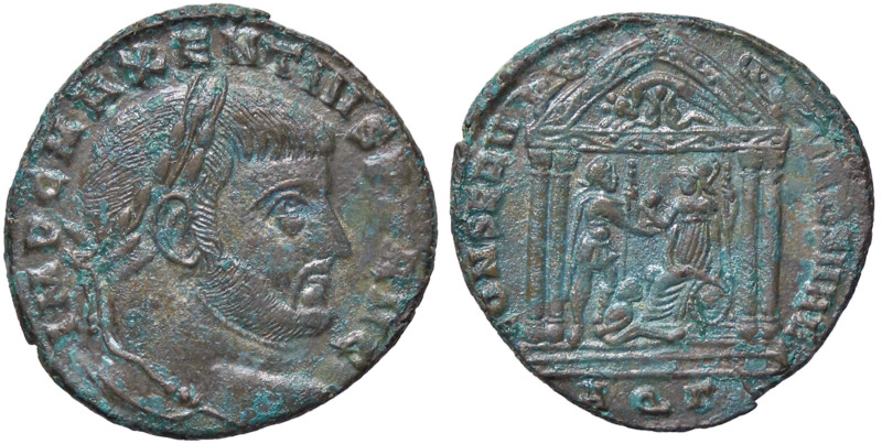 ROMANE IMPERIALI - Massenzio (306-312) - Follis (Aquileia) (MI g. 5,65)

Statu...