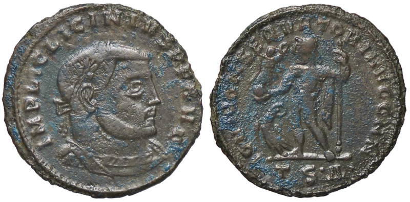 ROMANE IMPERIALI - Licinio I (308-324) - Follis ridotto (Tessalonica) (MI g. 3,6...