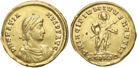 ROMANE IMPERIALI - Graziano (367-383) - Solido (Costantinopoli) RIC 24 (AU g. 4,38) Con cartellino del collezionista

Status: bel BB

 Con cartell...