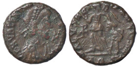 ROMANE IMPERIALI - Valentiniano II (375-392) - AE 4 (Aquileia) (AE g. 1,31)

Status: qBB/BB