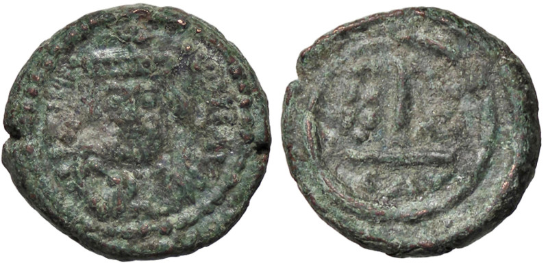 BIZANTINE - Eraclio (610-641) - Decanummo (Catania) Spahr 31 (AE g. 5,67)

Sta...