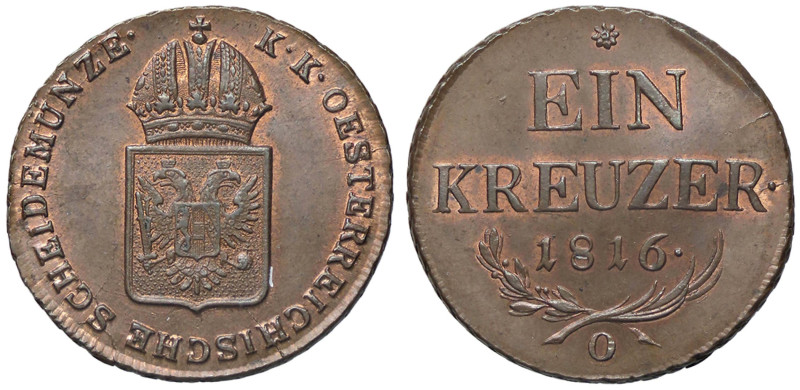 ESTERE - AUSTRIA - Francesco I Imperatore (1806-1835) - Kreuzer 1816 O Herinek 1...