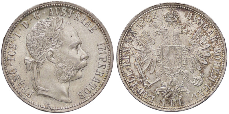 ESTERE - AUSTRIA - Francesco Giuseppe (1848-1916) - Fiorino 1888 A Kr. 2222 AG
...