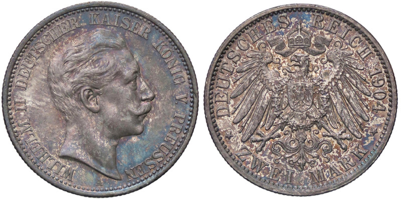 ESTERE - GERMANIA - PRUSSIA - Guglielmo II (1888-1918) - 2 Marchi 1904 A Kr. 522...