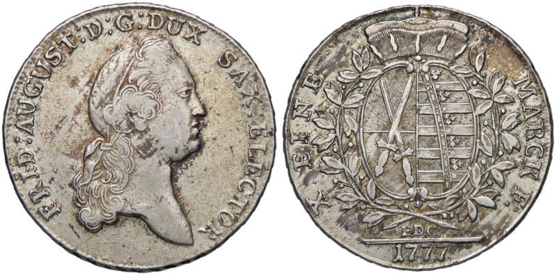 ESTERE - GERMANIA - SASSONIA - Federico Augusto III (1763-1806) - Tallero 1777 E...