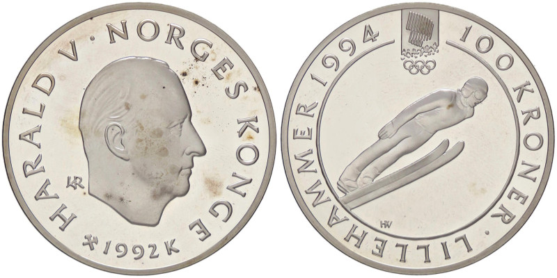 ESTERE - NORVEGIA - Harald V (1991) - 100 Corone 1992 Kr. 440 AG

Status: FS