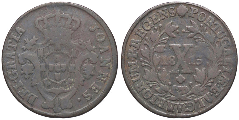 ESTERE - PORTOGALLO - Joao Principe Reggente (1799-1816) - 10 Reis 1813 Kr. 348 ...