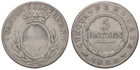 ESTERE - SVIZZERA - SOLOTHURN - 5 Batzen 1811 Kr. 68 AG

Status: BB