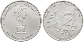 ESTERE - TOKELAU - Elisabetta II (1952-2022) - 5 Dollari 2015 - Squalo Bianco AG

Status: FDC