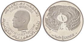 ESTERE - TUNISIA - Repubblica (1957) - Dinar 1969 Kr. 300 AG segnetti

Status: FS

 segnetti