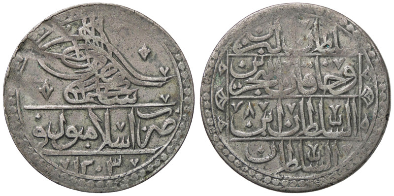 ESTERE - TURCHIA - Selim III (1789-1807) - Yuzluk 1788 (1203) Kr. 507 AG

Stat...