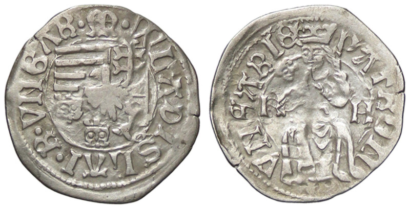 ESTERE - UNGHERIA - Ladislao II di Boemia (1490-1515) - Denaro (AG g. 0,42)

S...