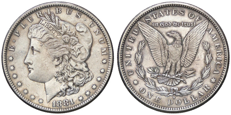 ESTERE - U.S.A. - Dollaro 1881 S - Morgan Kr. 110 AG Qualche segnetto

Status:...