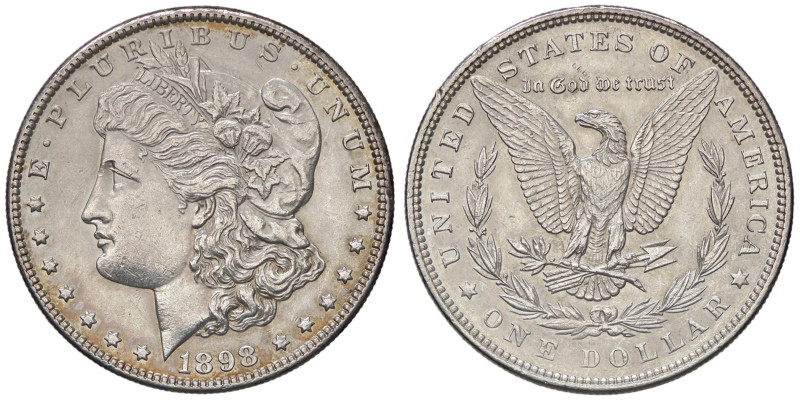 ESTERE - U.S.A. - Dollaro 1898 - Morgan Kr. 110 AG Segnetto

Status: qFDC

 ...