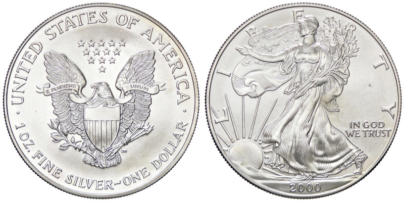 ESTERE - U.S.A. - Dollaro 2000 - American Eagle Kr. 273 AG

Status: FDC