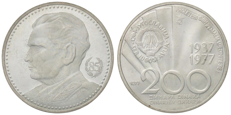 ESTERE - YUGOSLAVIA - Repubblica Popolare - 200 Dinari 1977 - Tito Presidente Kr...