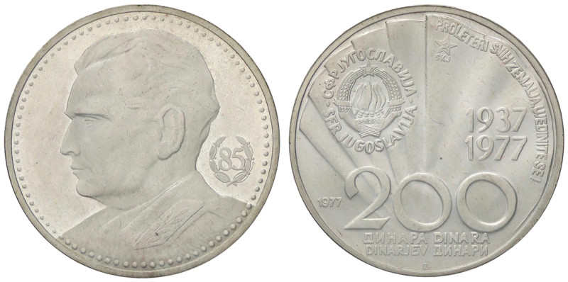 ESTERE - YUGOSLAVIA - Repubblica Popolare - 200 Dinari 1977 - Tito Presidente Kr...