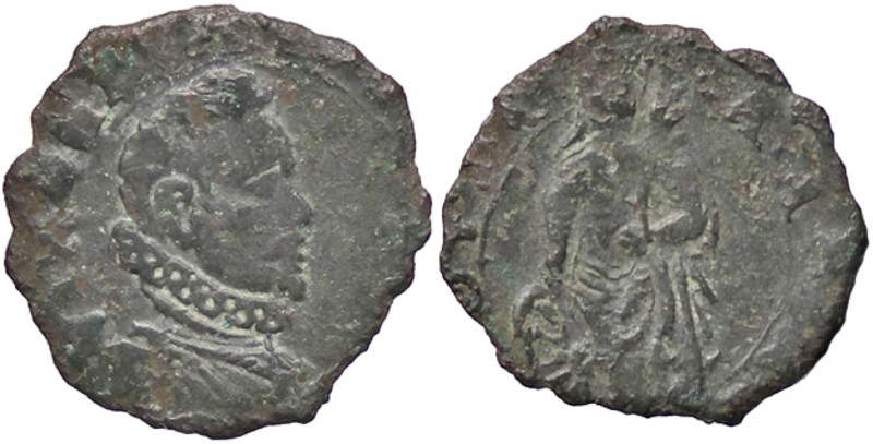 ZECCHE ITALIANE - CASALE - Vincenzo I Gonzaga (1587-1612) - Quattrino MIR 311 NC...