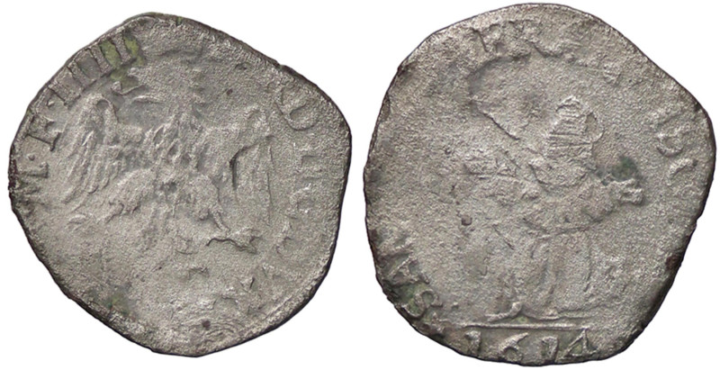 ZECCHE ITALIANE - CASALE - Ferdinando Gonzaga (1612-1626) - Parpagliola 1614 CNI...